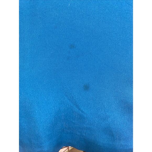 Vintage YL By Yair Women’s Turquoise Long Sleeve Sheath 100% Silk Dress Sz Large - Picture 7 of 10